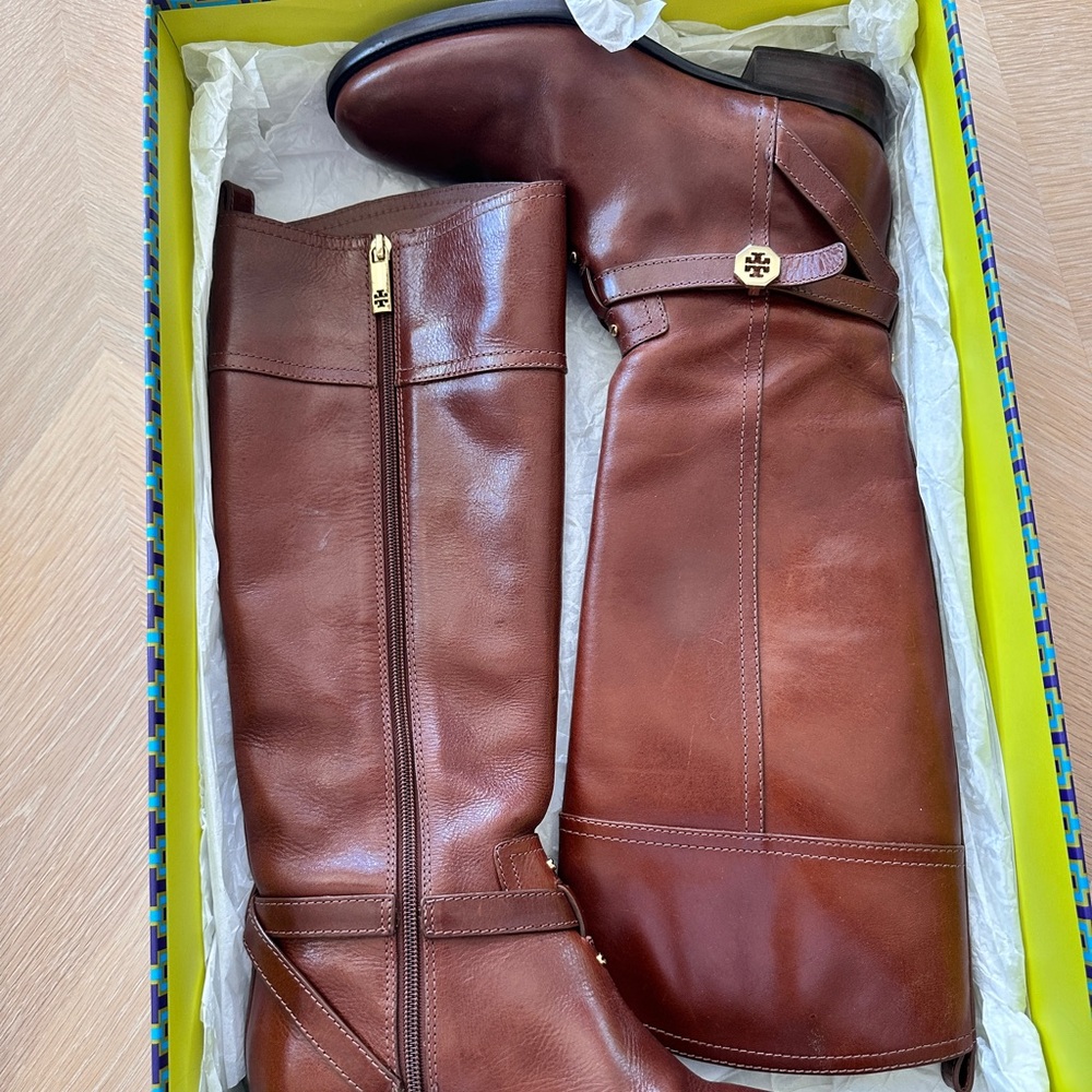 Tory Burch Brita Riding Boot - Size 8.5